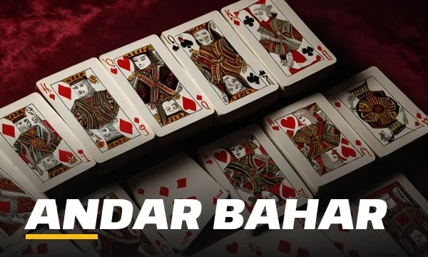 SkyFair Andar Bahar lobby tile showing two rows of cards on red velvet