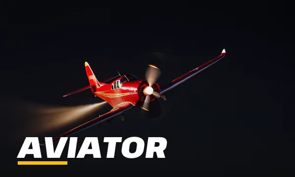 SkyFair Aviator lobby tile showing a red propeller plane climbing a rising curve