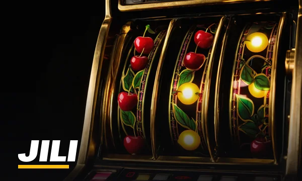 SkyFair JILI lobby tile showing slot reels with cherries and sevens
